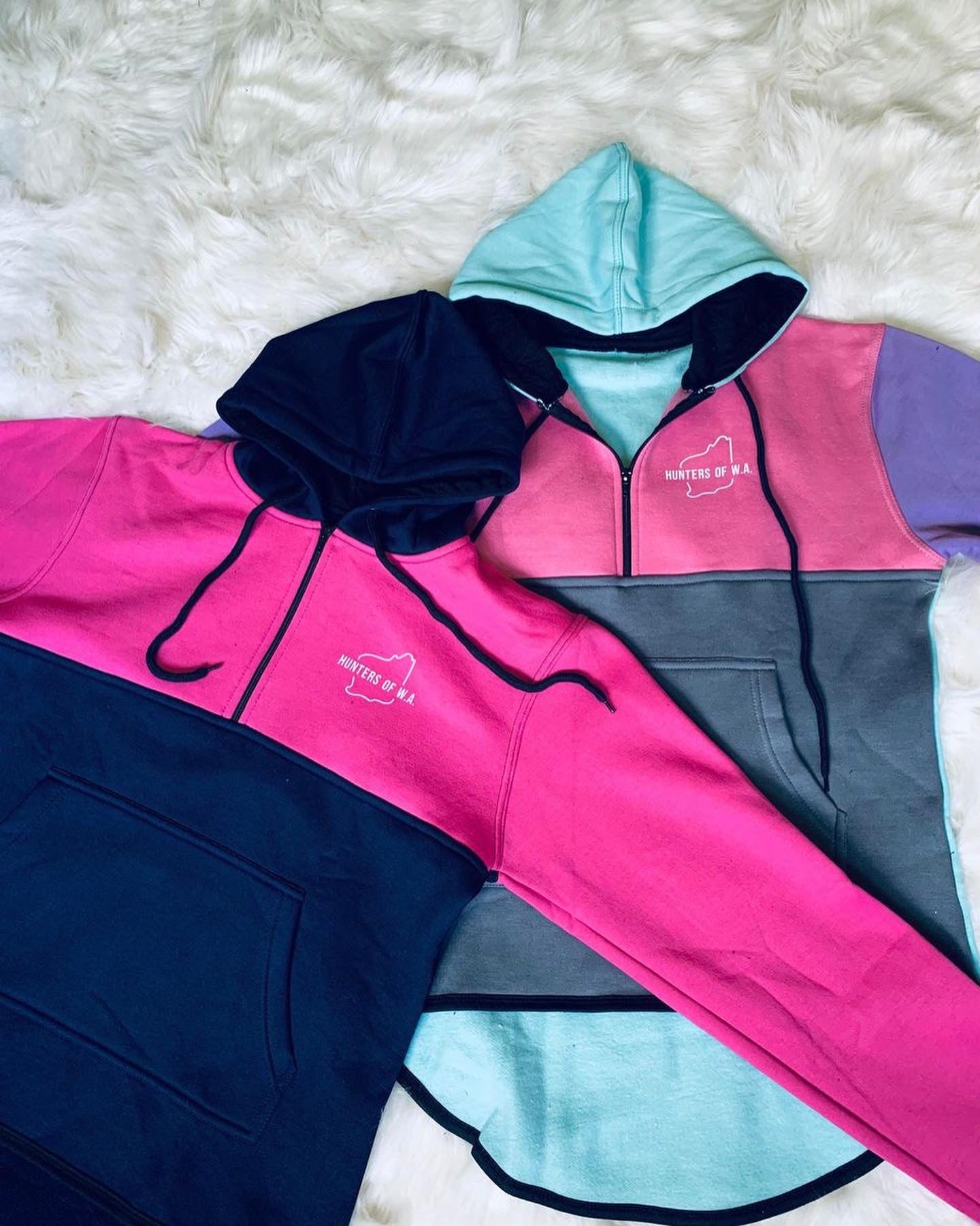 Hot Pink/Navy Hoody