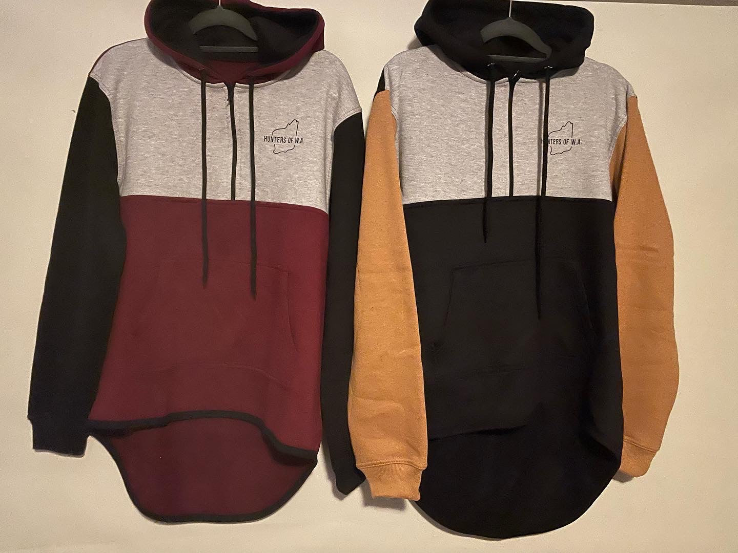 Maroon/Black/Grey Hoody